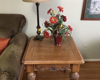 Close up of end table