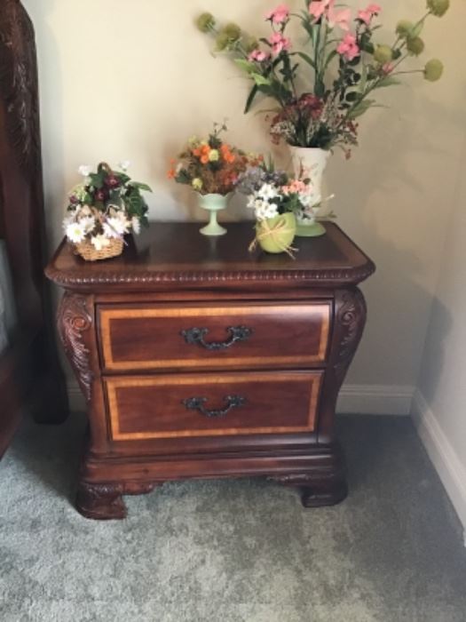 One of two very nice bedside tables