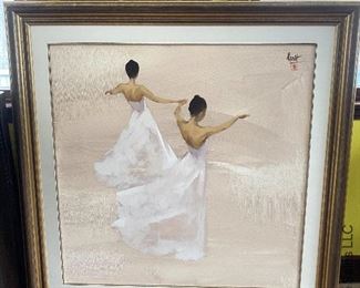 Nguyen Thanh Binh, Vietnam, 2005   "Dancers" oil on canvas, 40" x 40"
