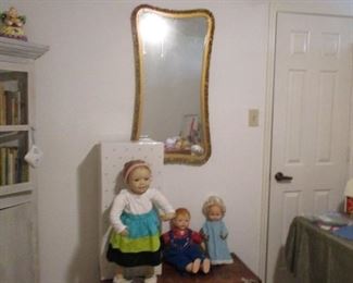 Some of the Vintage Dolls, Cedar Blanket Chest