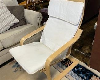 The "Ike Chair" by IKEA, Birch Veneer, with Original Cushion