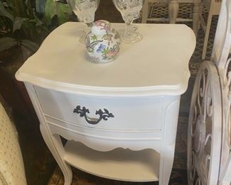 White Wooden Night Stand