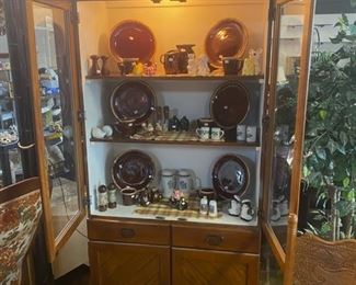 Old Wooden Cabinet with Light