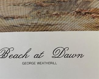 George Weatherill Beach at Dawn Print