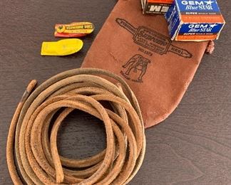 Leather Cord, Vintage Clackers