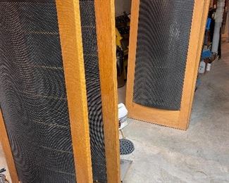 Sold as is...reasonably priced...Need repair. They are Martin Logan brand model CLS's  were $3000 pr. 30 years ago. Later  models were 5-6 thousand pr. Look the same. They still repair, rebuild them at factory in Lawrence, KS 
