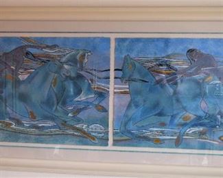 39 FIVE HORSES AND TWO RIDERS by Yamin Young 37 of 275A and 275B