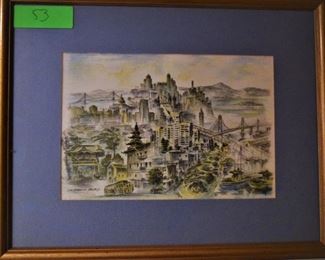 53 SAN FRANCISCO FANTASY print by Alec Stern