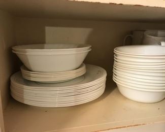 Corelle plates, bowls
