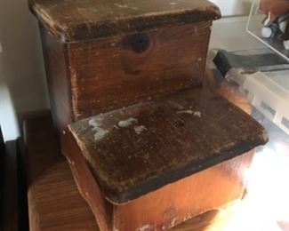 Primitive child’s stepping stool.