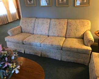 Large sofa, beautiful print, like new