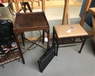 Stools and tables