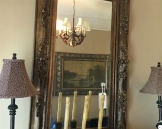 Gilded beveled mirror -stunning