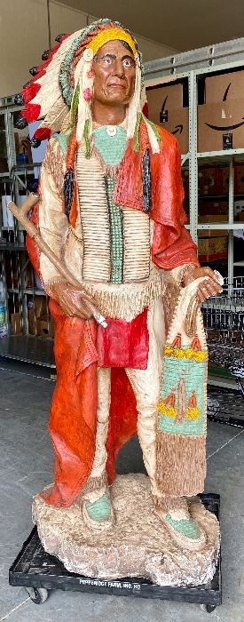 6 ft Cigar Shop Indian Statue