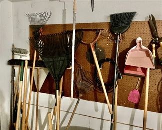 Assorted lawn and garden tools