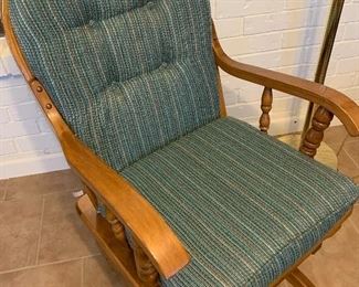 Upholstered glider chair