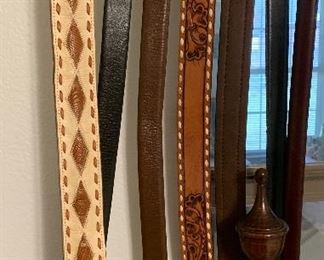 Western and dress leather belts