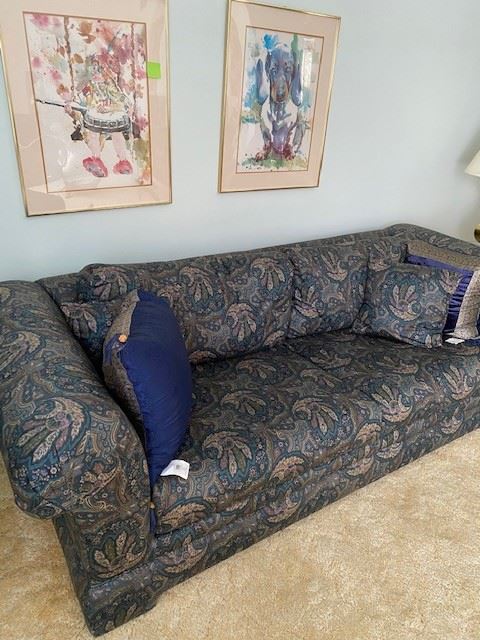 Large sofa with matching loveseat available. 