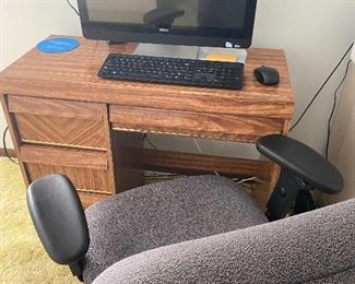 Computer desk and chair