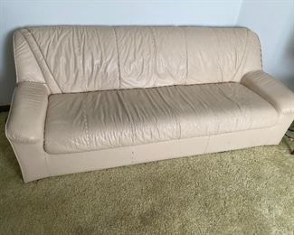 Leather sofa - $750