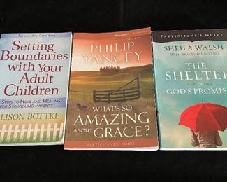 Inspirational soft back books - 3 shown for $10