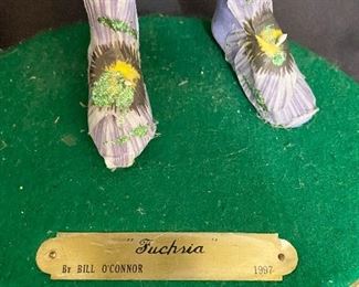 Additional photo of fairy name plate. "Fuchria" By Bill O'Connor, 1997.