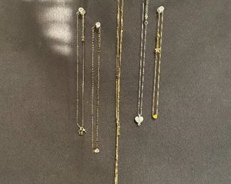 Lot of dainty necklaces. Good clasps. $25