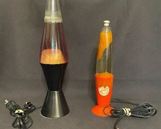 Pair of lava lamps. $15 (black one needs rewired)
