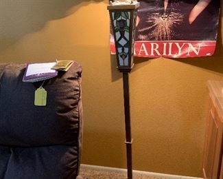 Stain glass floor lamp