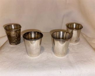Garden Silversmith Sterling Silver Shot Cups