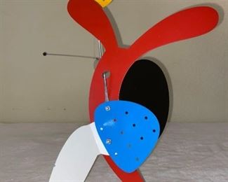 Stabile Dog Mid Modern Art Sculpture