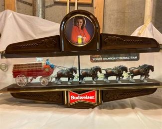 Vintage Budweiser Clydesdale Sign