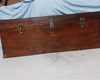 Large Wooden Box tool chest.