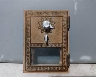 Vintage Brass Post office Box Cover
