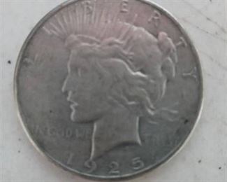 1925 Peace Silver dollar