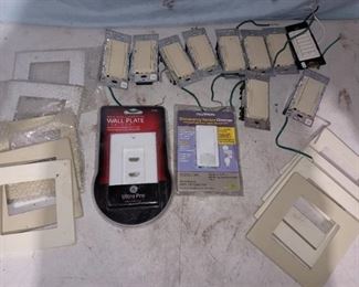 Lot of electrical switches and Covers