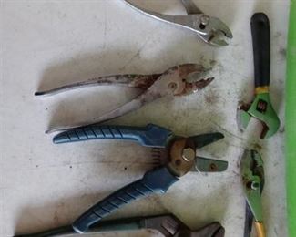 Tool Lot wrenches/pliers