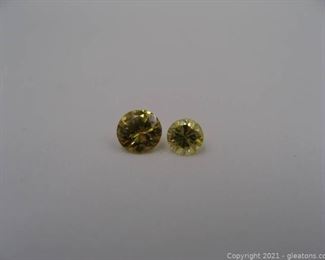 2 Genuine Yellow Diamonds