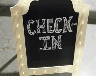 LightUp Check In Sign