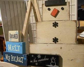 Snowman Decor Lot