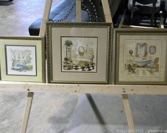 Set of 3 Bathroom Pictures