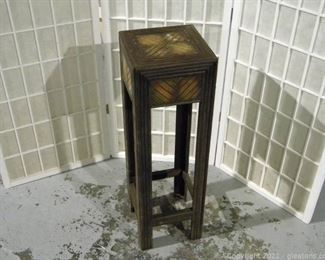 Tall Wooden Side Table