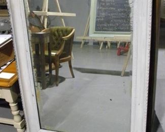 White Framed Mirror