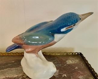 $125 - Meissen bird figurine- 4.5" H x 6" W x 2" D