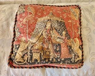 $30 - Tapestry pillow; 18" x 18"