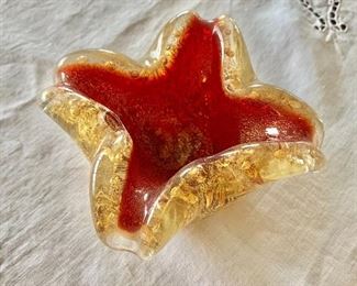 $30 - Glass dish; 4" x 4" x 2"