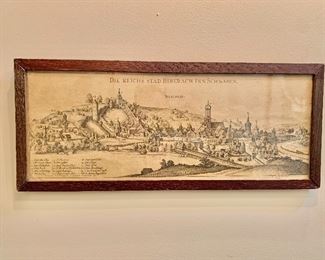 $60 - Framed print - 8" H x 18.5" W