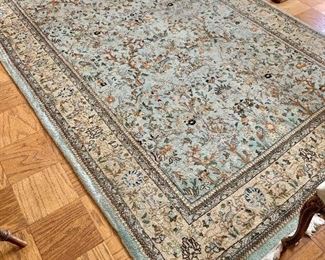 $800 - Tabriz rug #1 - 71" x 109" - wear consistent with age and use