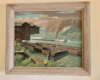 $1,800 - Original painting by Bamett W Jex; 24" H x 28" W