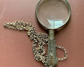 $20 - Magnifying glass on a chain; 4" long